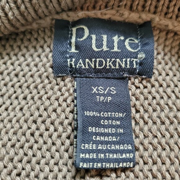 Pure Handknit Light Brown Pullover Sweater Sized XS/S - Picture 5 of 7